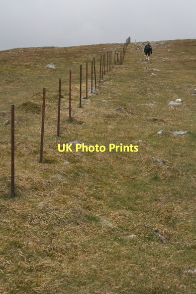 Photo 6"x4" Ruined Fence, Ben Chonzie Invergeldie c2011