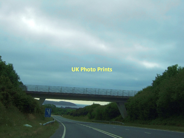 Photo 6"x4" Bridge carrying track over A391 from Boscoppa  St Austell c2011