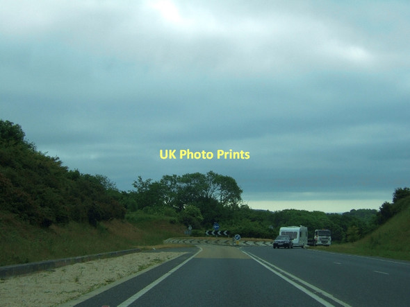 Photo 6"x4" Yet another roundabout on the A391 hill St Austell c2011