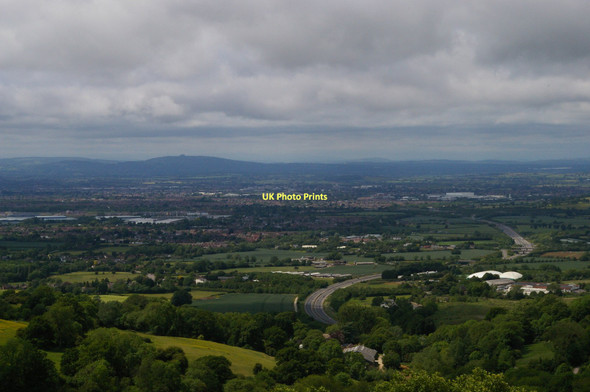 Photo 6"x4" Barrow Wake viewpoint, looking west towards Gloucester Barrow Wake c2011