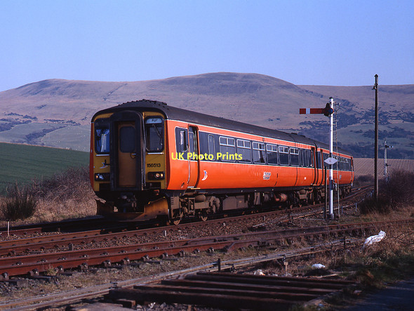 Photo 6"x4" Train approaching Girvan station Girvan c1996
