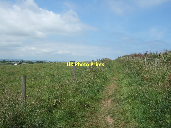 Photo 6"x4" Footpath from Penare to Treveague Farm Gorran Haven c2011
