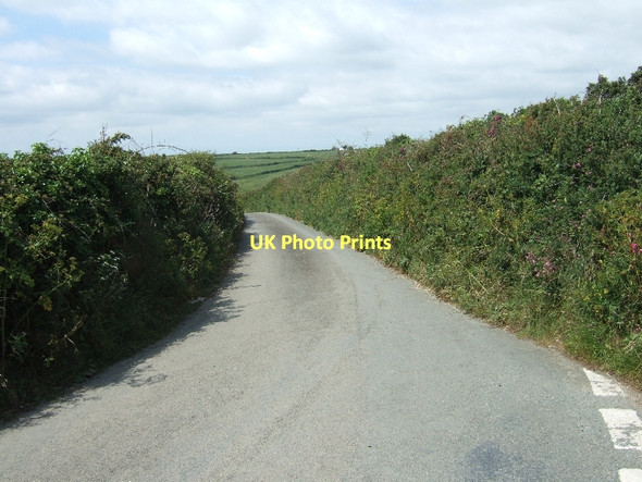Photo 6"x4" Minor road to Boswinger from Penare Gorran Haven c2011