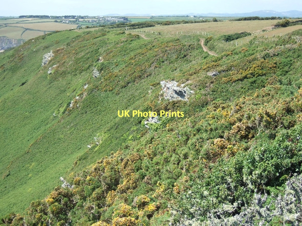 Photo 6"x4" The west side of the Dodman Penare c2011