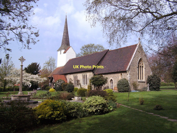 Photo 6"x4" All Saints church, Stock Harvard, Essex Stock\/TQ6899 c2011