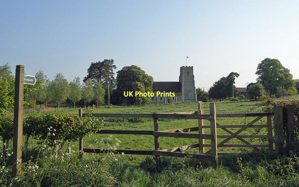 Photo 6"x4" Footpath to St Mary Thorpe Morieux Thorpe Morieux c2011