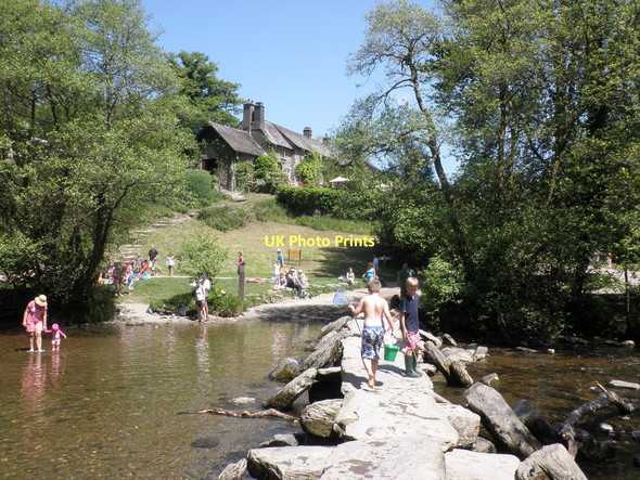 Photo 6"x4" Crossing Tarr Steps Hawkridge c2011