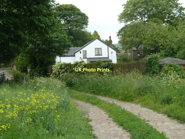 Photo 6"x4" Track approaching Heath village Owlcotes c2011