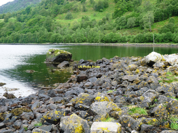 Photo 6"x4" The heron's boulder Kinlochmore c2011
