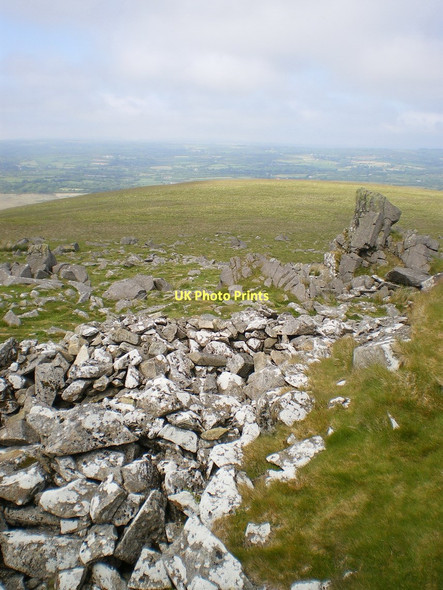 Photo 6"x4" Possible huts\/shelters on Carn Bica Caermeini c2011