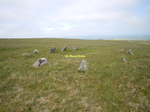 Photo 6"x4" Bedd Arthur stones Caermeini c2011