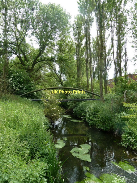 Photo 6"x4" River Doe Lea upstream from B6418 bridge Bolsover c2011
