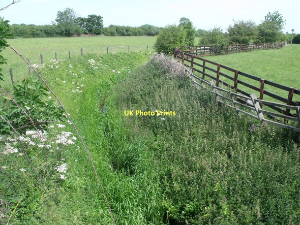 Photo 6"x4" Overgrown River Till, Stowe Road Normanby by Stow c2011