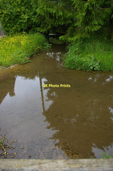 Photo 6"x4" Duntisbourne Rous ford, from the footbridge Daglingworth c2011