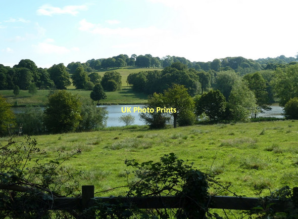 Photo 6"x4" View to Great Pond from the lane Hardstoft c2011