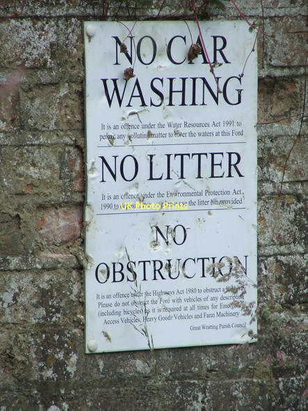 Photo 6"x4" No Car Washing Great Wratting c2011