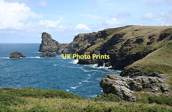 Photo 6"x4" Tintagel: towards Trewethet Gut Trethevy\/SX0789 c2011