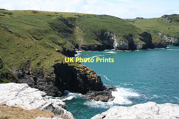 Photo 6"x4" Tintagel: towards Benoath Cove Trethevy\/SX0789 c2011