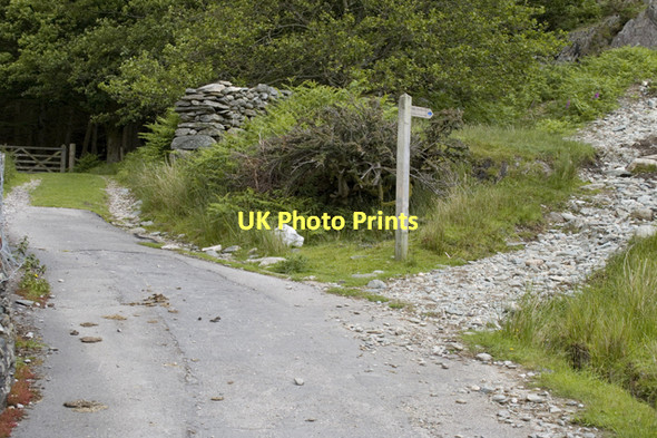 Photo 6"x4" Track Junction at Birks Ulpha\/SD1993 c2011