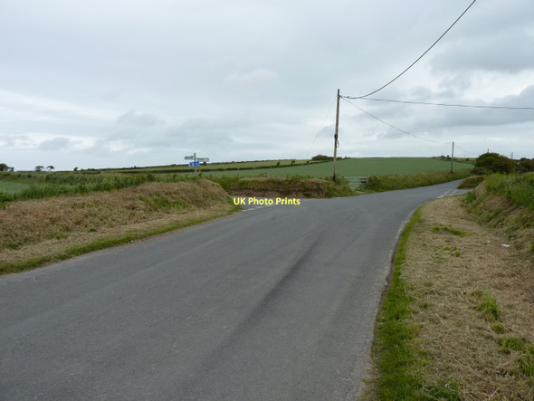 Photo 6"x4" Staggered crossroads near Y Ferwig Y Ferwig c2011