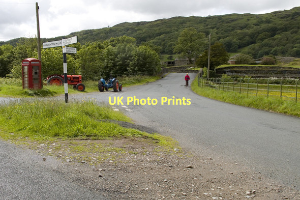 Photo 6"x4" Road Junction at Hall Bridge Hall Dunnerdale c2011