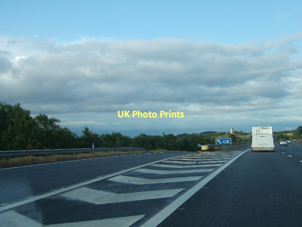 Photo 6"x4" Junction 26 of M5 looking east Wellington\/ST1420 c2011