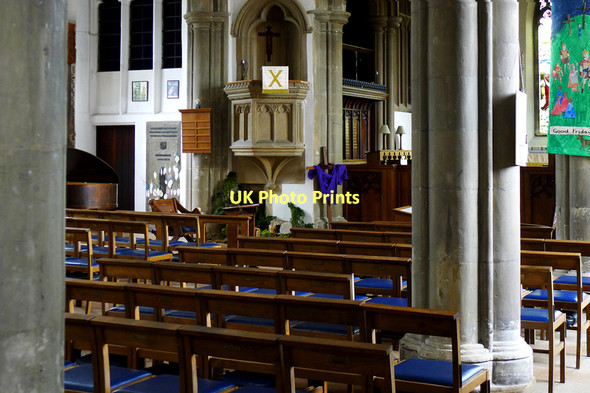 Photo 6"x4" The pulpit, St. Andrew the Apostle, Ampthill Ampthill c2011