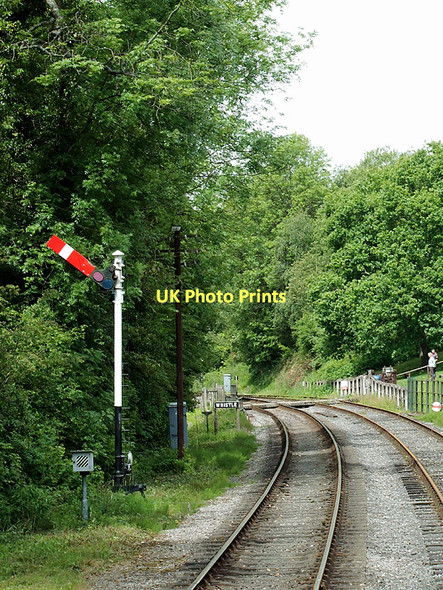 Photo 6"x4" Railway track at Consall, Staffordshire Hazles c2011 P1