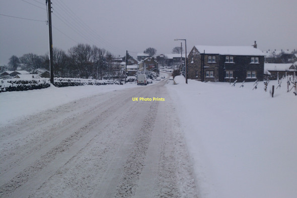 Photo 6"x4" Snow filled road in Lower Cumberworth Lower Cumberworth c2010