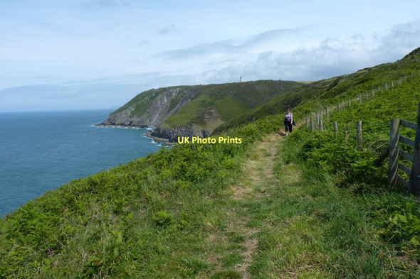 Photo 6"x4" On the Coastal Path, DERA Aberporth beyond Parcllyn c2011