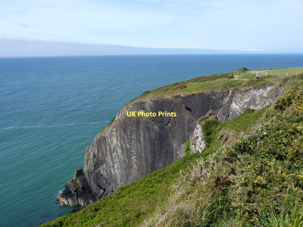 Photo 6"x4" Hatling Bigni cliff Y Ferwig c2011