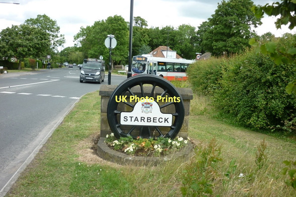 Photo 6"x4" Welcome to Starbeck Knaresborough c2011