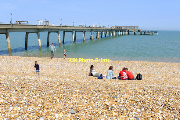 Photo 6"x4" The Beach and the Pier, Deal Deal c2011