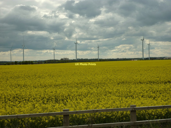 Photo 6"x4" Lissett Wind Farm Gembling c2010