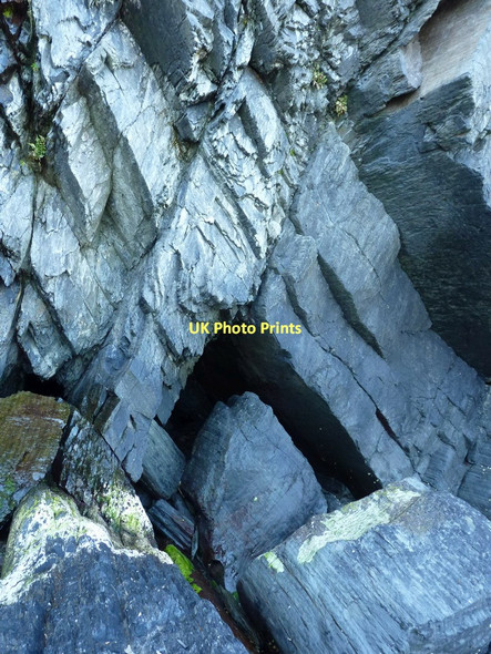 Photo 6"x4" Incipient cave forming near Aberporth Aberporth c2011
