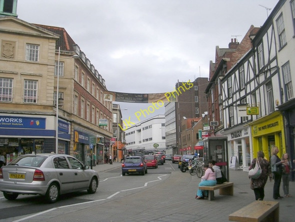 Photo 6"x4" Silver Street - viewed from High Street Lincoln c2009