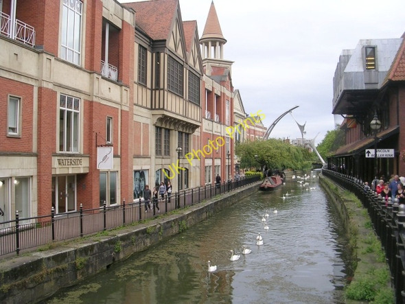 Photo 6"x4" Waterside from High Bridge Lincoln c2009