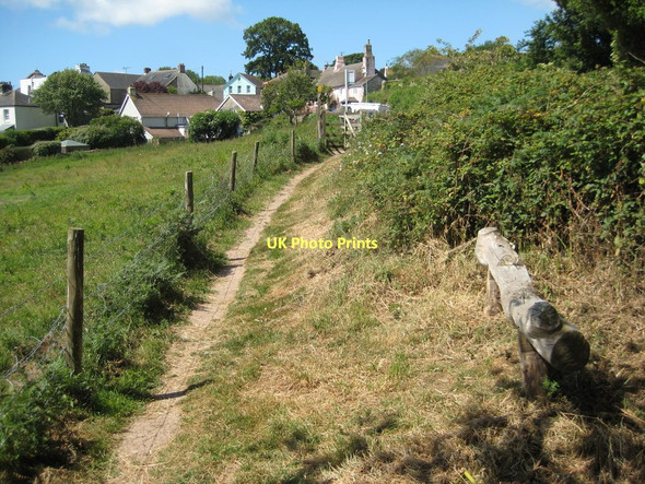Photo 6"x4" Coast path at Strete Blackpool\/SX8547 c2011