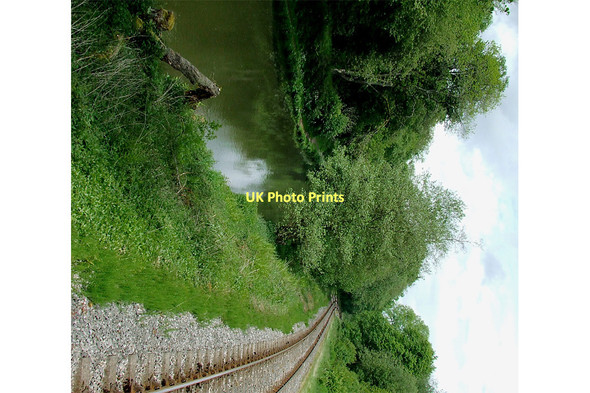 Photo 6"x4" River, canal and railway north of Consall Forge, Staffordshire Consall c2011