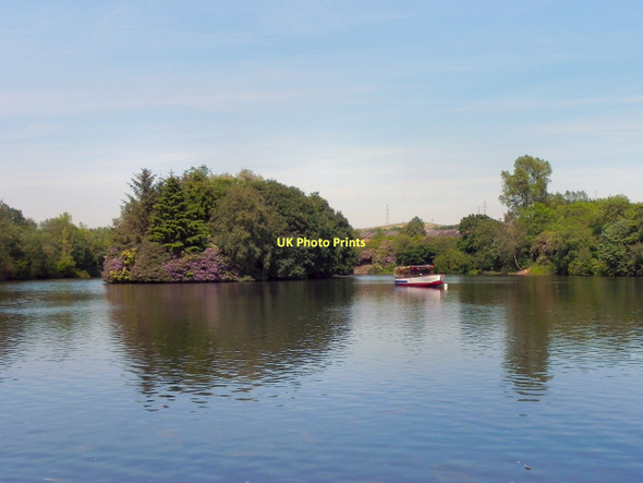 Photo 6"x4" Stamford Park Lake and Island Ashton-Under-Lyne c2011