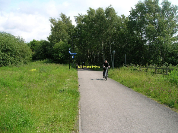 Photo 6"x4" Cycle track towards Lancaster Lancaster c2011