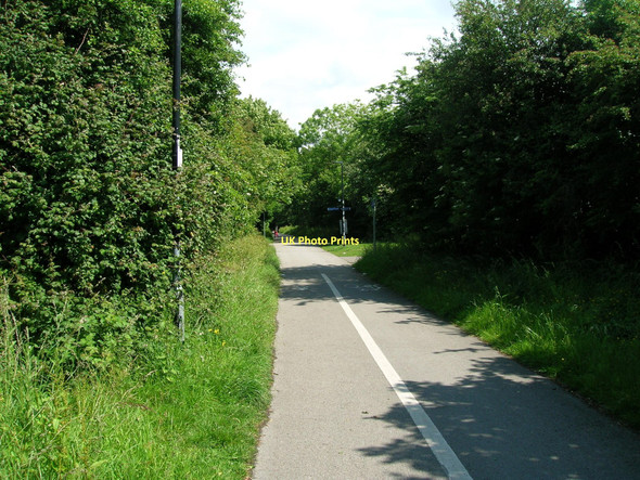Photo 6"x4" Cycle track towards Lancaster Lancaster c2011 P1