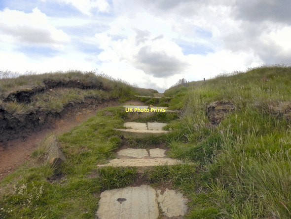Photo 6"x4" Pennine Way at Brun Clough Bleak Hey Nook c2011