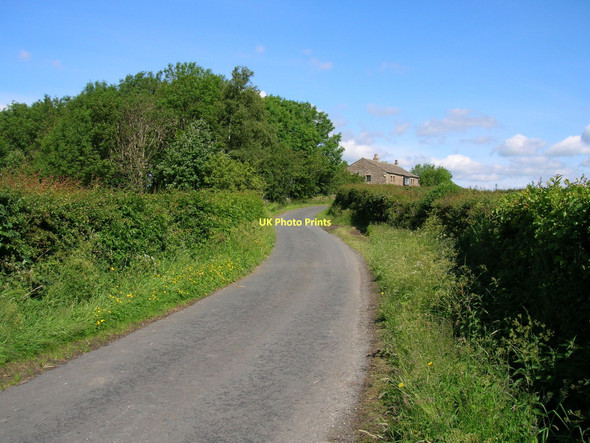 Photo 6"x4" Cross Road heading north Low Bentham c2011