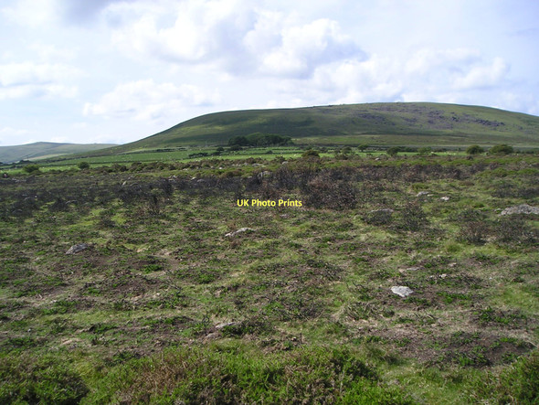 Photo 6"x4" Moorland fire scene Mynachlog-ddu c2011