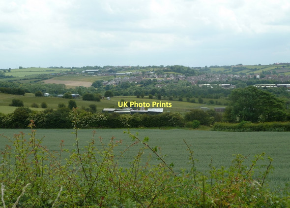 Photo 6"x4" View south from Delves Lane Norwood\/SK4681 c2011