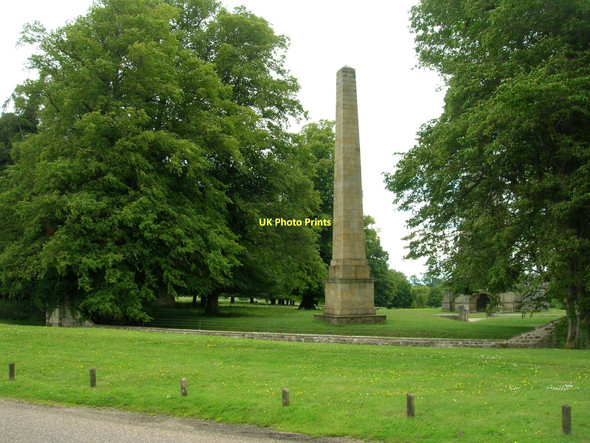 Photo 6"x4" Obelisk, Studley Park Aldfield c2011