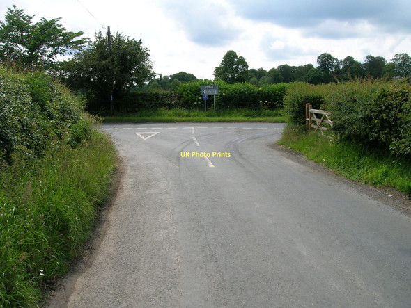 Photo 6"x4" Minor road junction near Bishop Monkton Bishop Monkton c2011