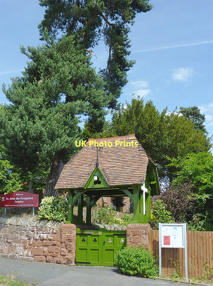 Photo 6"x4" Lich Gates at St John's Church in Swindon, Staffordshire Smestow c2011