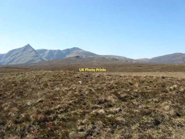 Photo 6"x4" Moorland to east of Strath Mulzie Meall an Daimh Mh\u00f2ir c2011